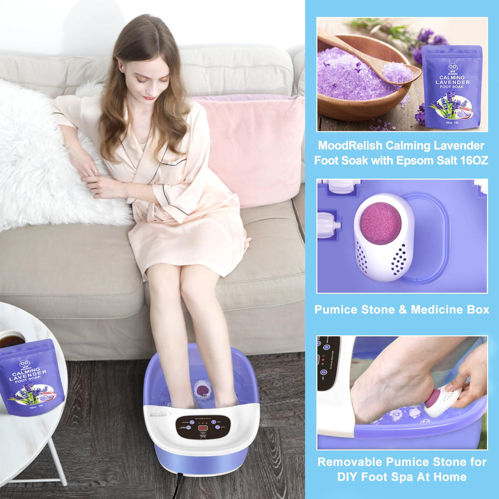 MoodRelish Foot Spa con luz infrarroja para mejorar la circulación