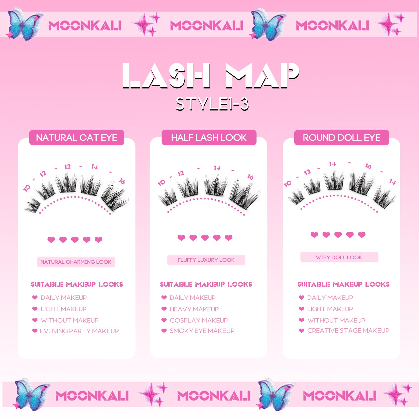 MOONKALI para look diario, pestañas que destacan sutilmente.