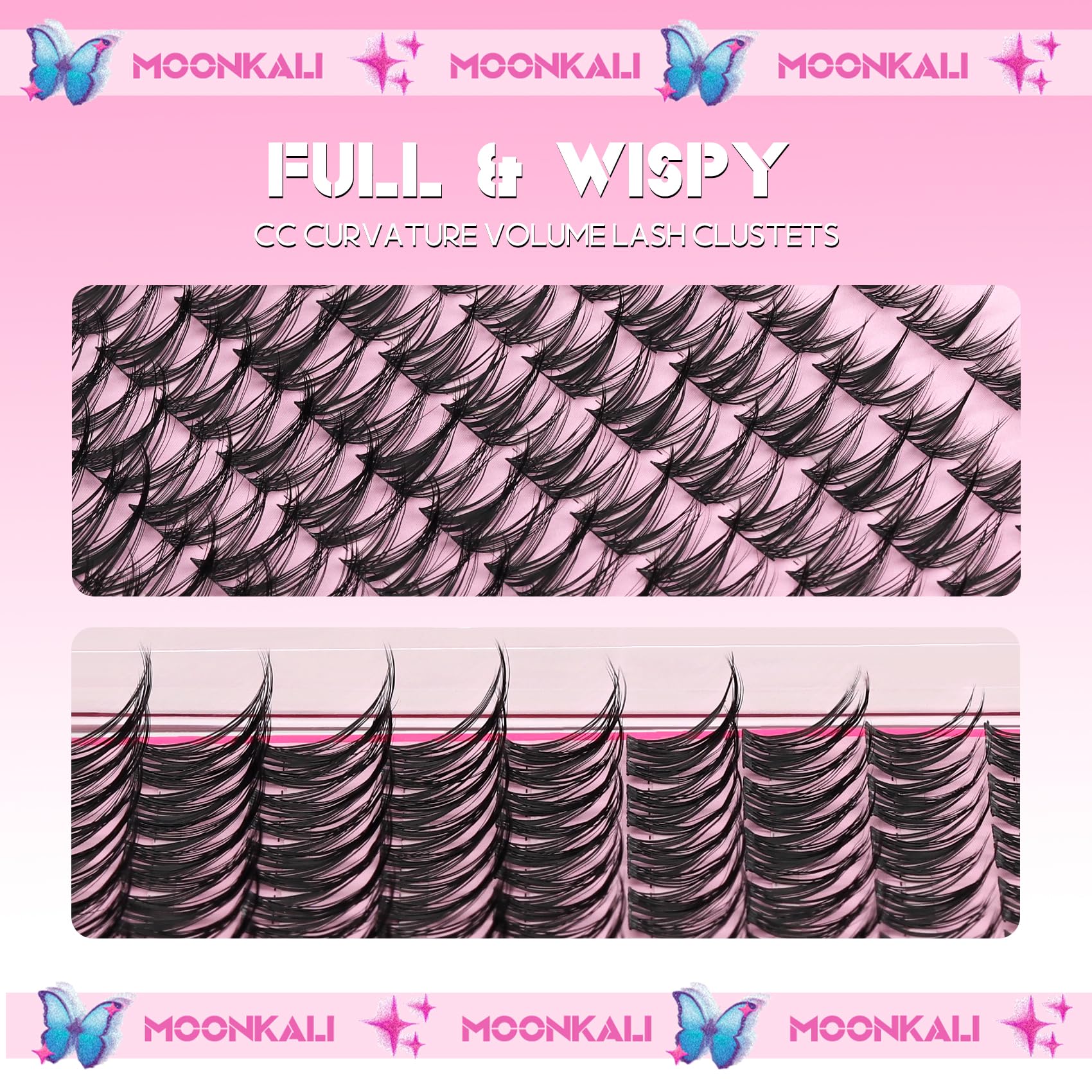MOONKALI 120 piezas, opciones de mezcla para looks versátiles.