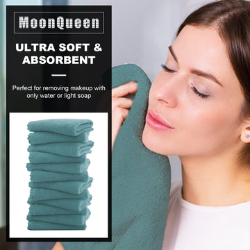 MOONQUEEN textura microfibra ultra suave para limpieza facial sin irritación