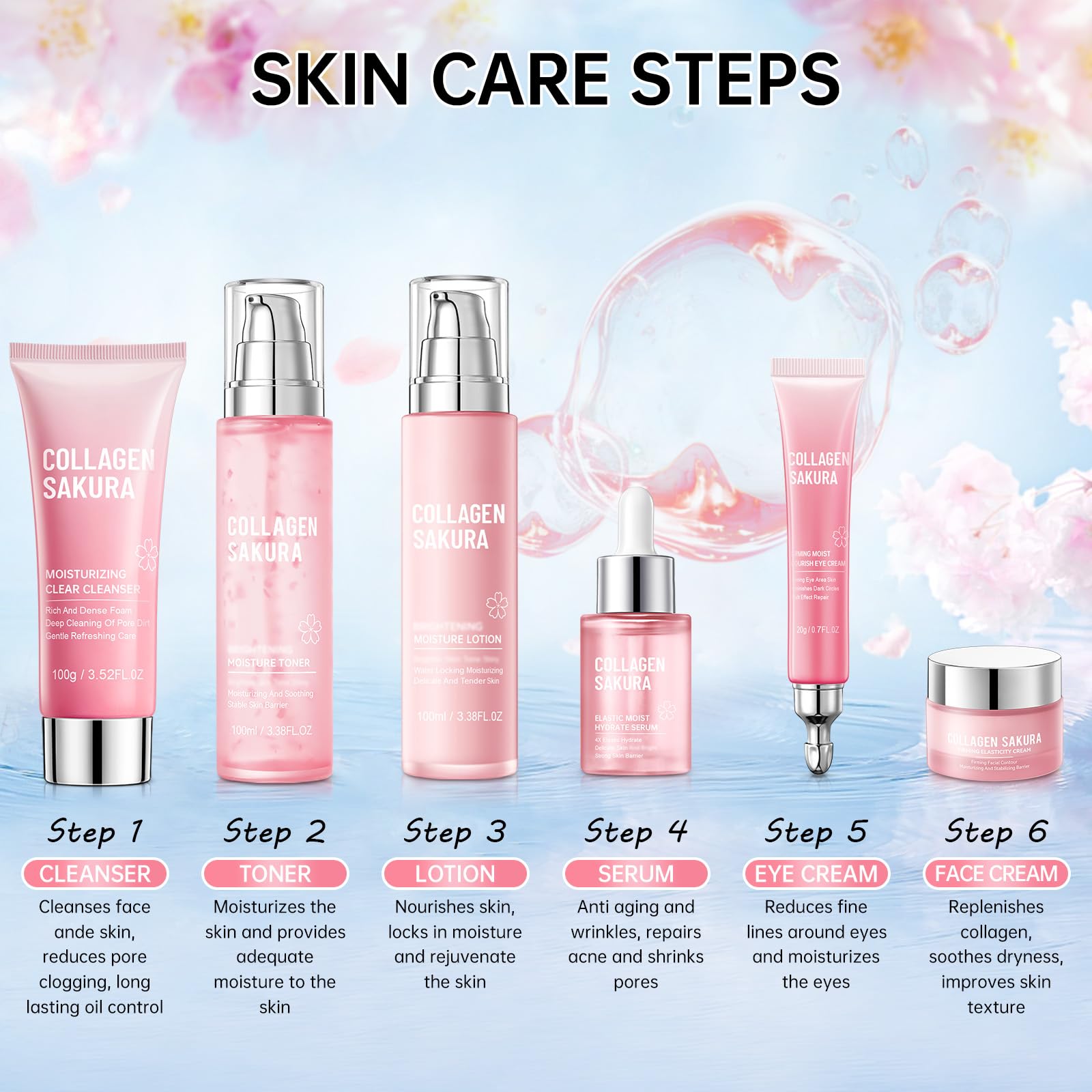 Mopayzer Sakura Contorno de ojos: cuidado suave para la delicada zona ocular.