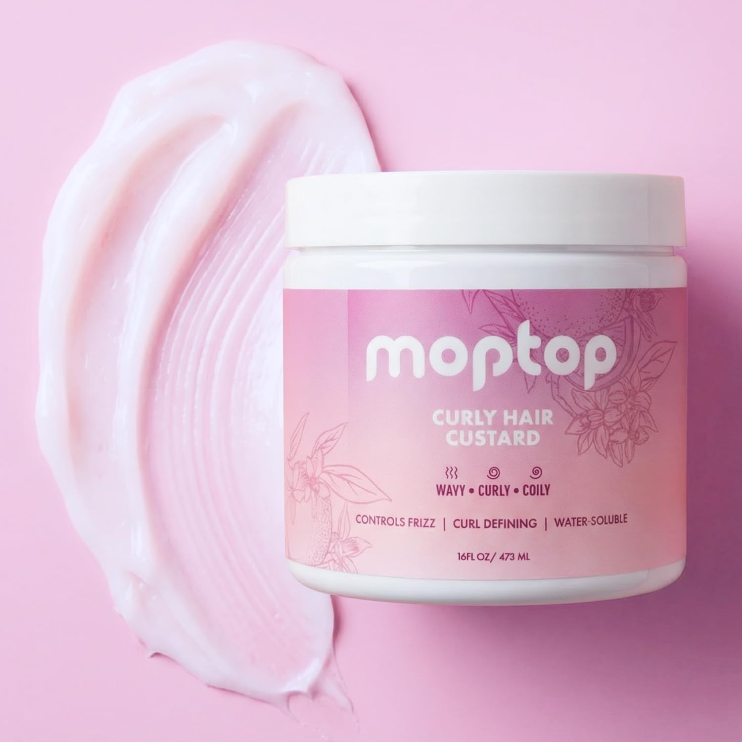 GEL Custard MopTop, texture légère pour coiffer les boucles