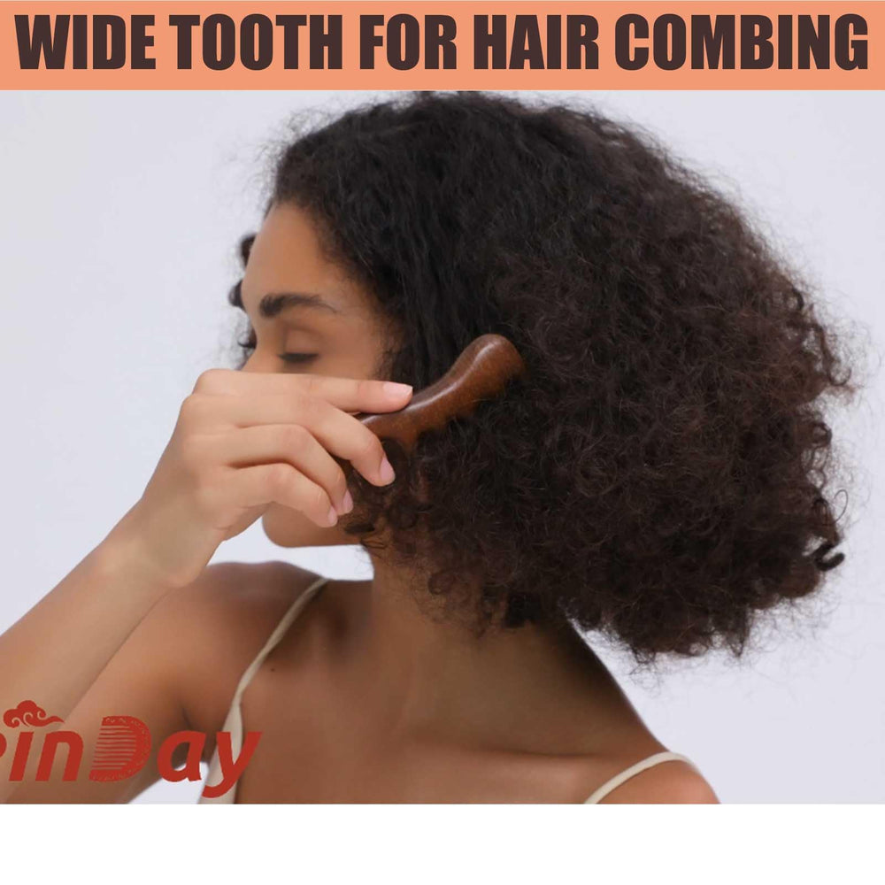 Moreinday peine de dientes anchos para rastas de hermanas facilita el peinado.
