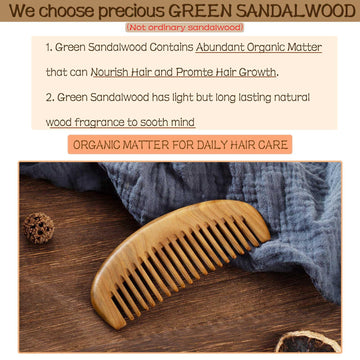 Este Moreinday peine de madera con dientes finos perfila cabello fino con precisión.