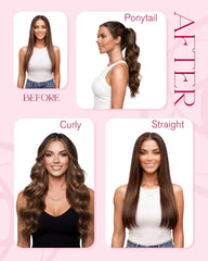 Extensiones Moresoo Microlink duraderas y reutilizables para varios estilos