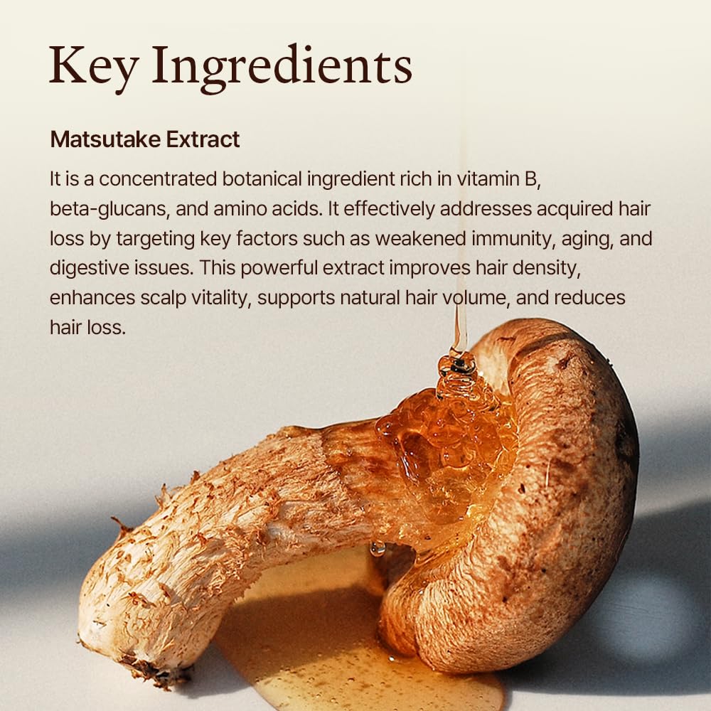 Morethan8 Champú Matsutake: cabello seco obtiene suavidad y brillo tras el lavado.