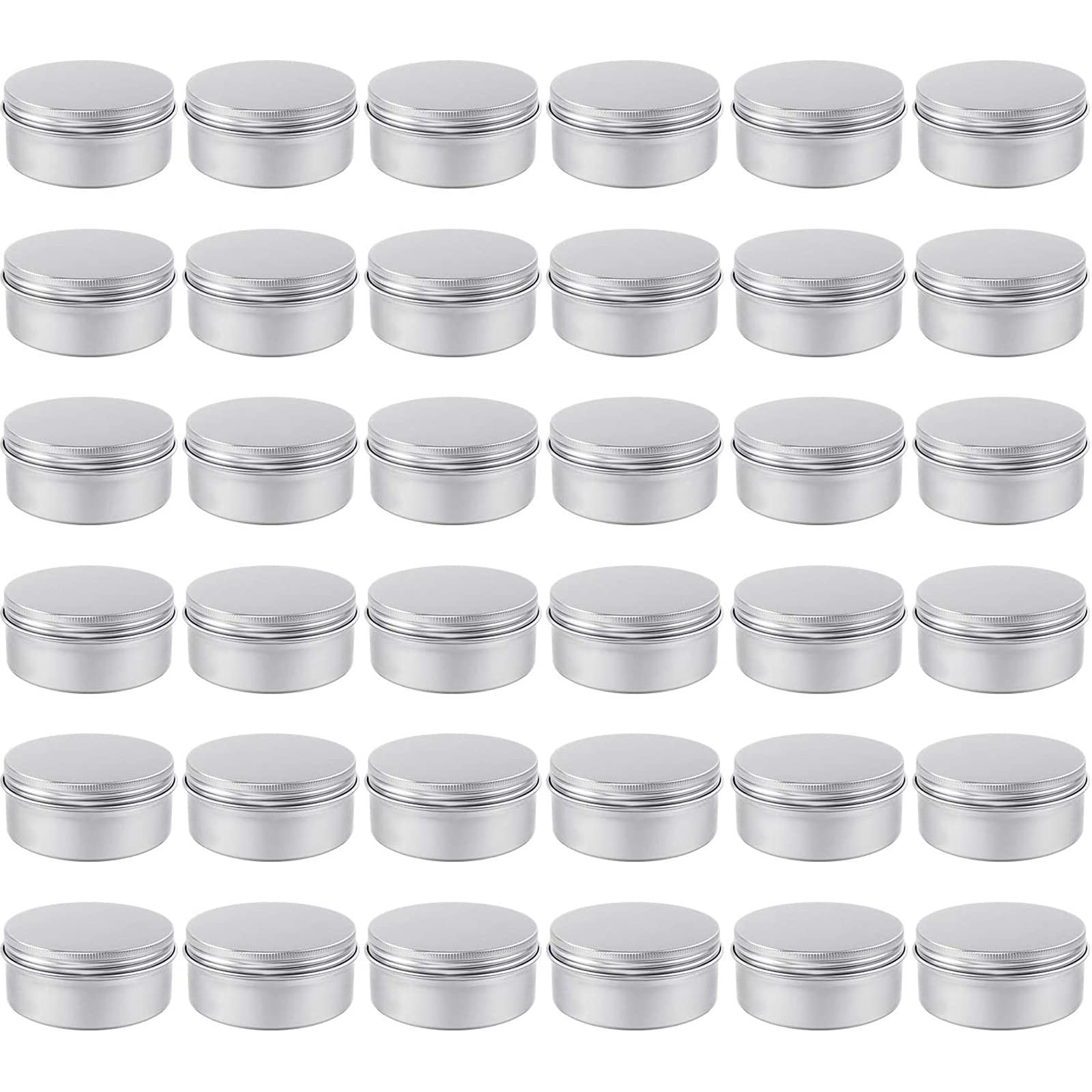 Moretoes latas aluminio de cuatro onzas con tapa rosca, almacenamiento seguro de ungüentos.