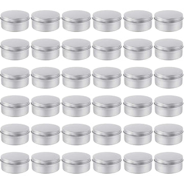 Moretoes latas aluminio de cuatro onzas con tapa rosca, almacenamiento seguro de ungüentos.