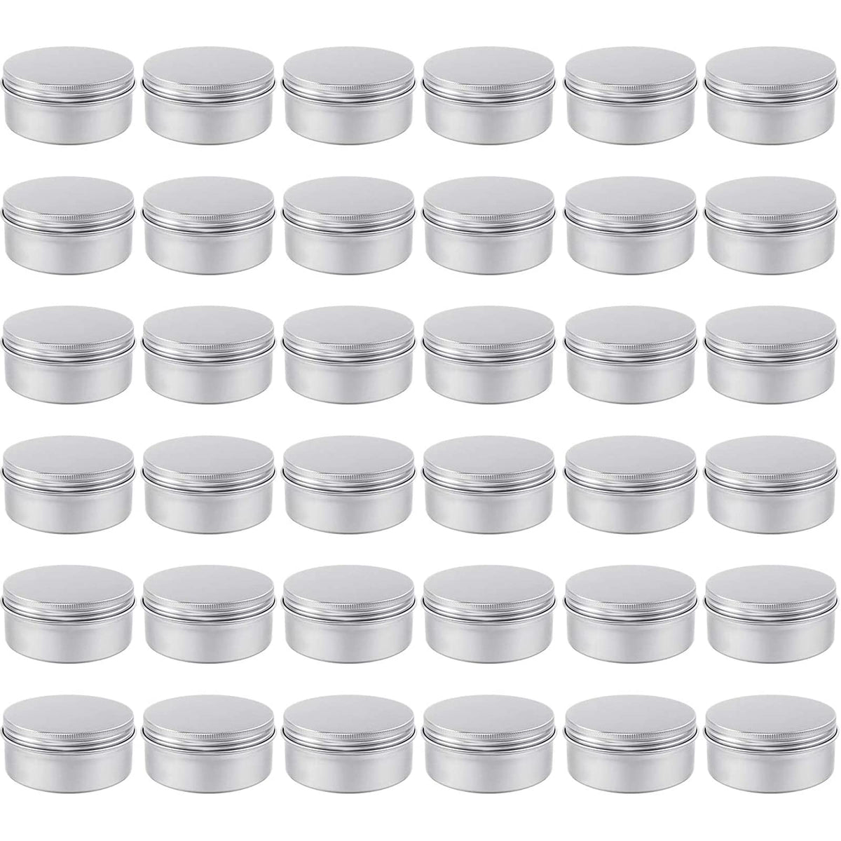 Moretoes latas aluminio de cuatro onzas con tapa rosca, almacenamiento seguro de ungüentos.