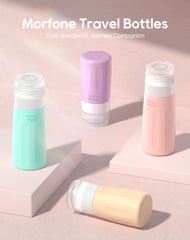 Morfone botellas de viaje con capacidad de tres onzas para cabina.