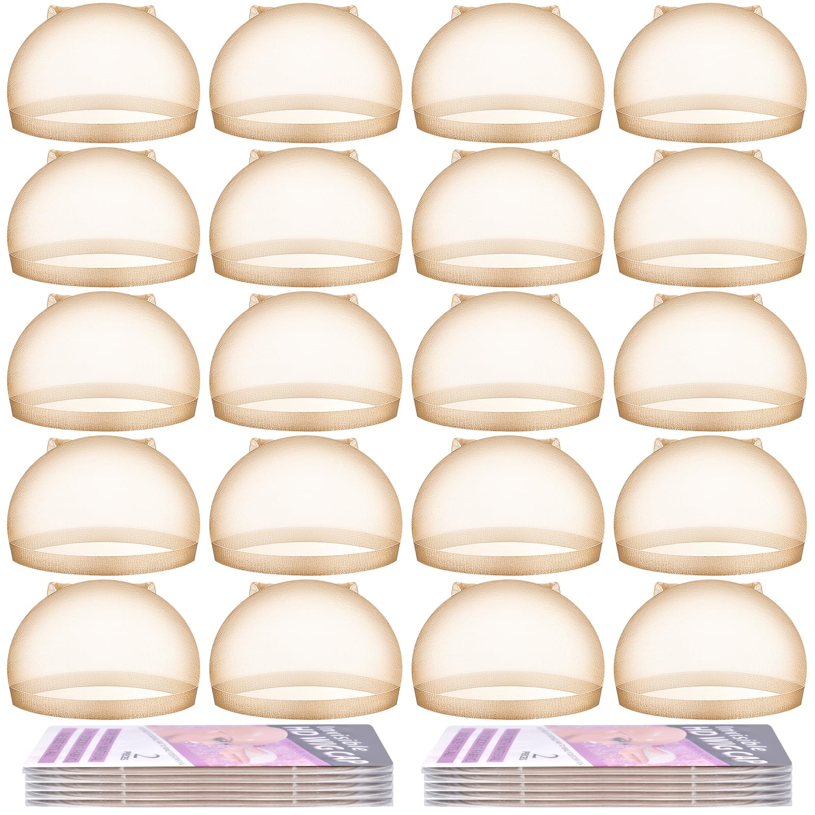MORGLES gorras de peluca HD transparentes, ajuste invisible para looks discretos.