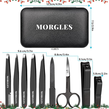 MORGLES kit de higiene robusto en acero inoxidable para uso duradero.