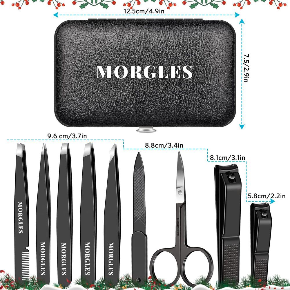 MORGLES kit de higiene robusto en acero inoxidable para uso duradero.