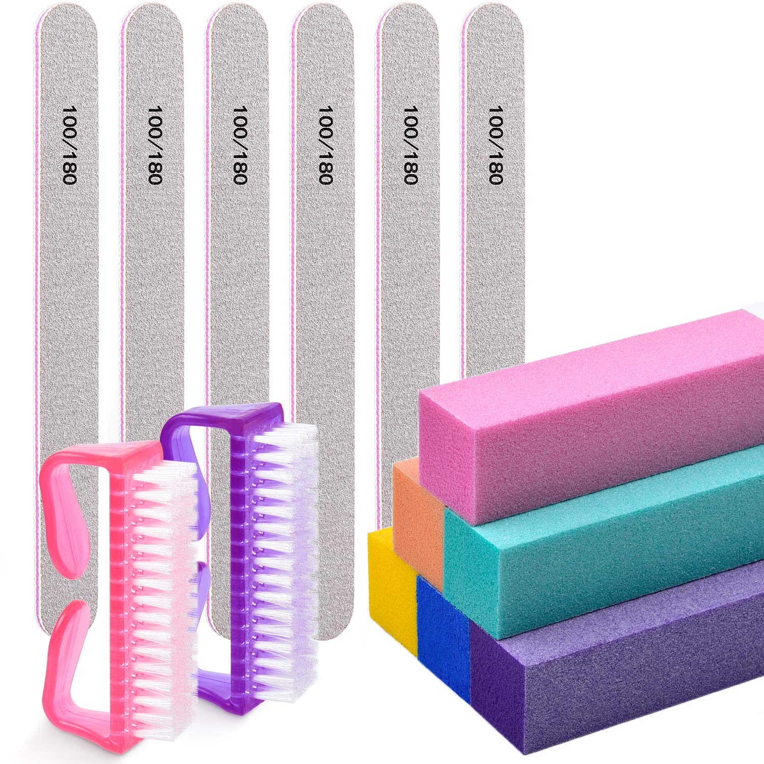 Lima Morgles uñas 100/180 grano para dar forma precisa.