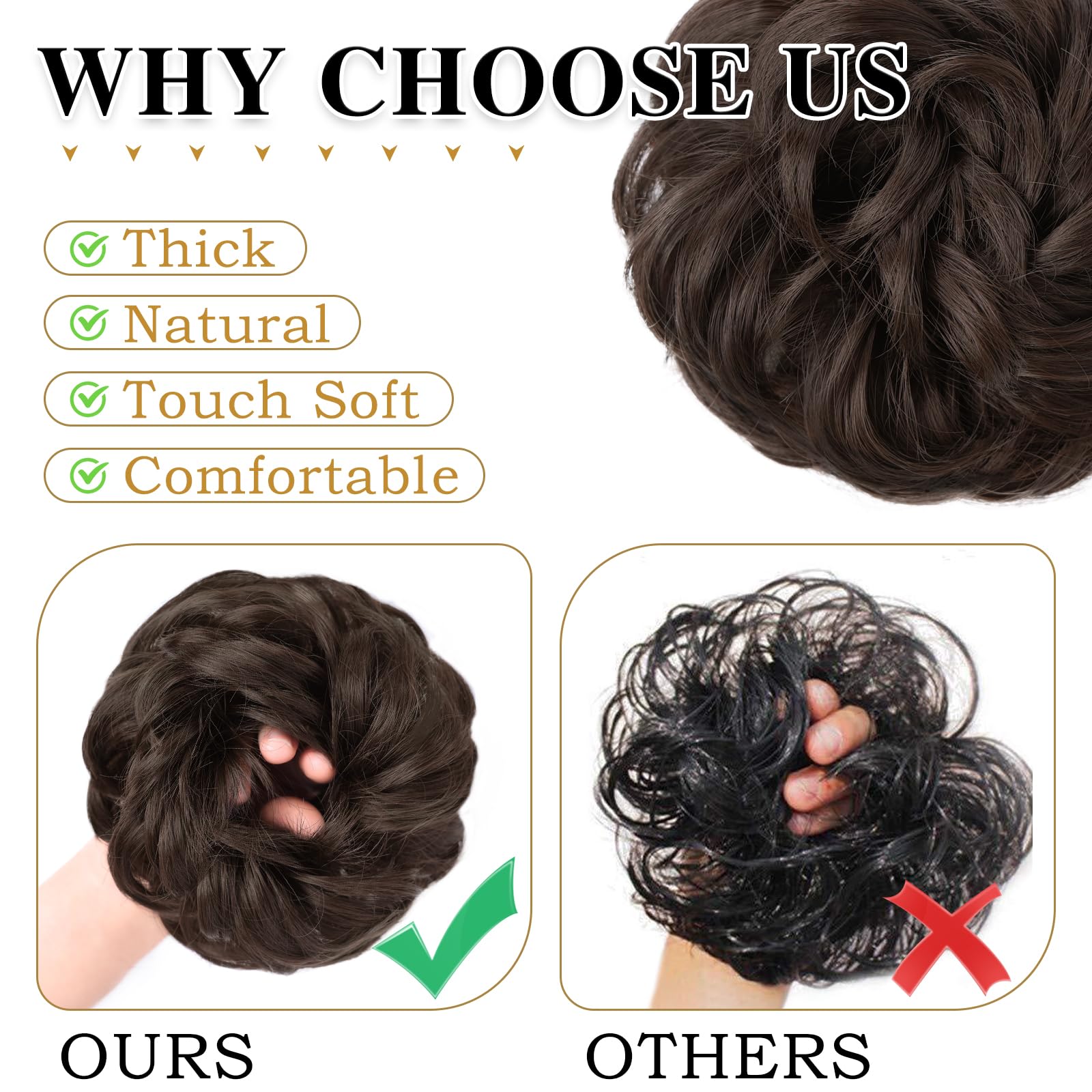 MORICA uso para ocasiones especiales: coleta y chignon fáciles de lograr.