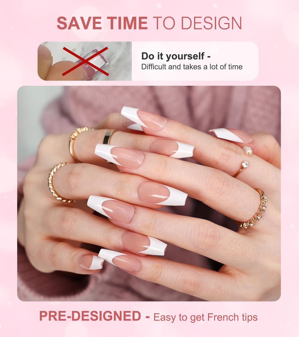 Morily kit uñas 15 tallas con lima de cristal para ajuste perfecto