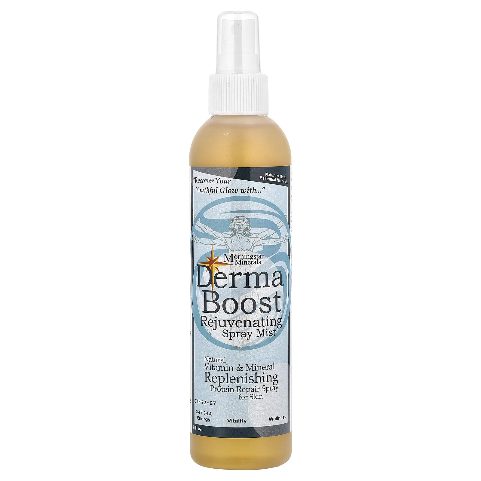Morningstar Minerals Derma Boost, frasco nebulizador para piel revitalizada