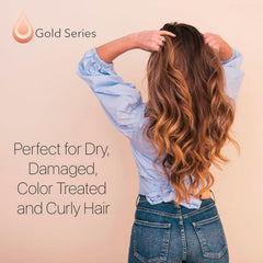 Moroccan Gold Series – Application sur cheveux propres, démêlage facilité.