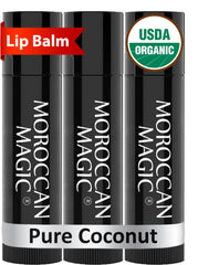 Moroccan Magic balsamo labial coco, conjunto de 3, para hidratación diaria