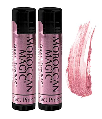 Moroccan Magic Perfect Pink balsamo labial rosado para hidratación suave y color natural.