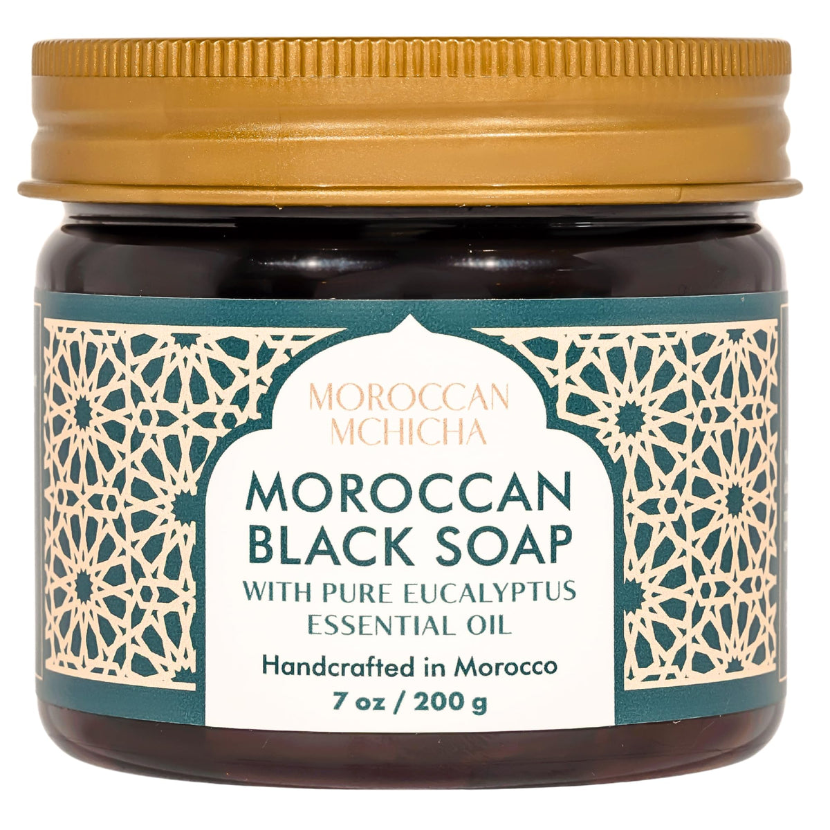 Jabón Negro Hammam Moroccon Mchicha, textura suave para limpieza diaria y piel suave.