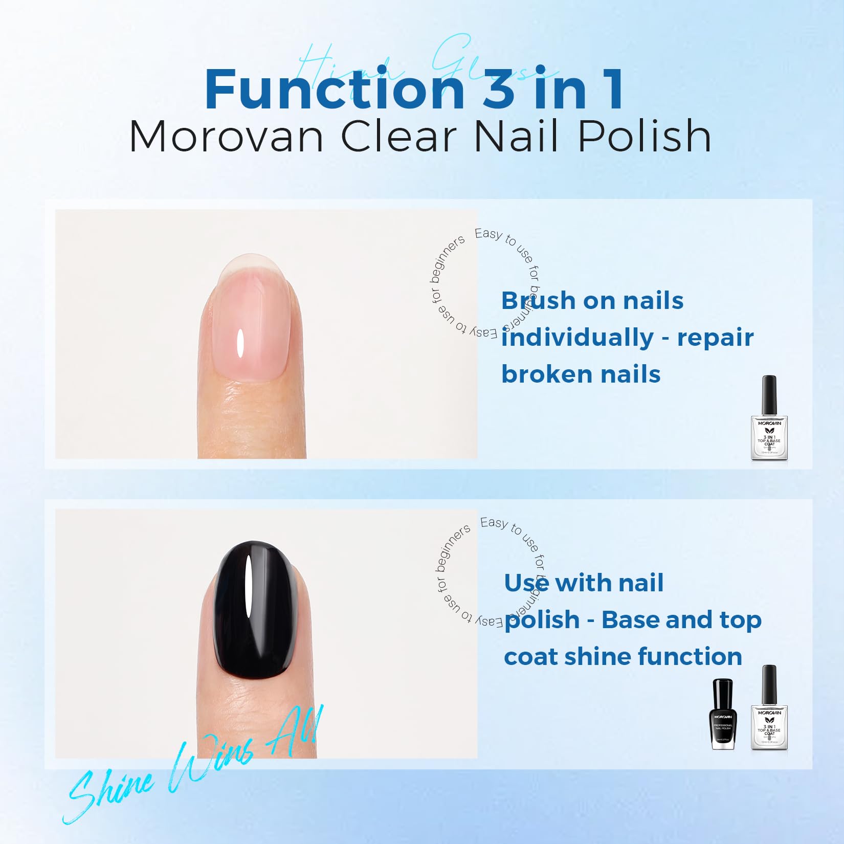 Morovan Base Coat: etiqueta clara que resalta seguridad y transparencia.