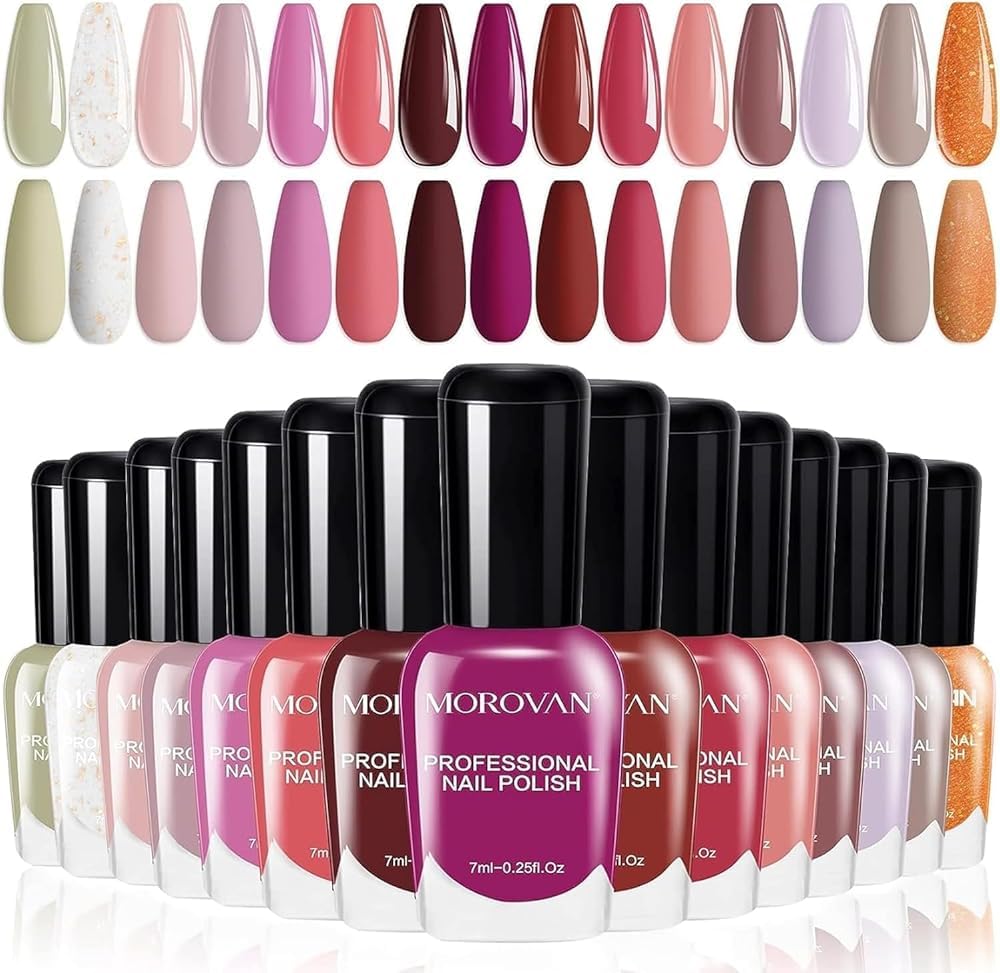 Morovan Burdeos: esmalte con acabado brillante para uñas elegantes.