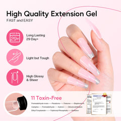 Morovan kit uñas gel poligel solución deslizante para modelado suave
