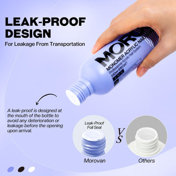 Morovan Monomer Nail Liquid 8oz FDA-compliant MMA-free option