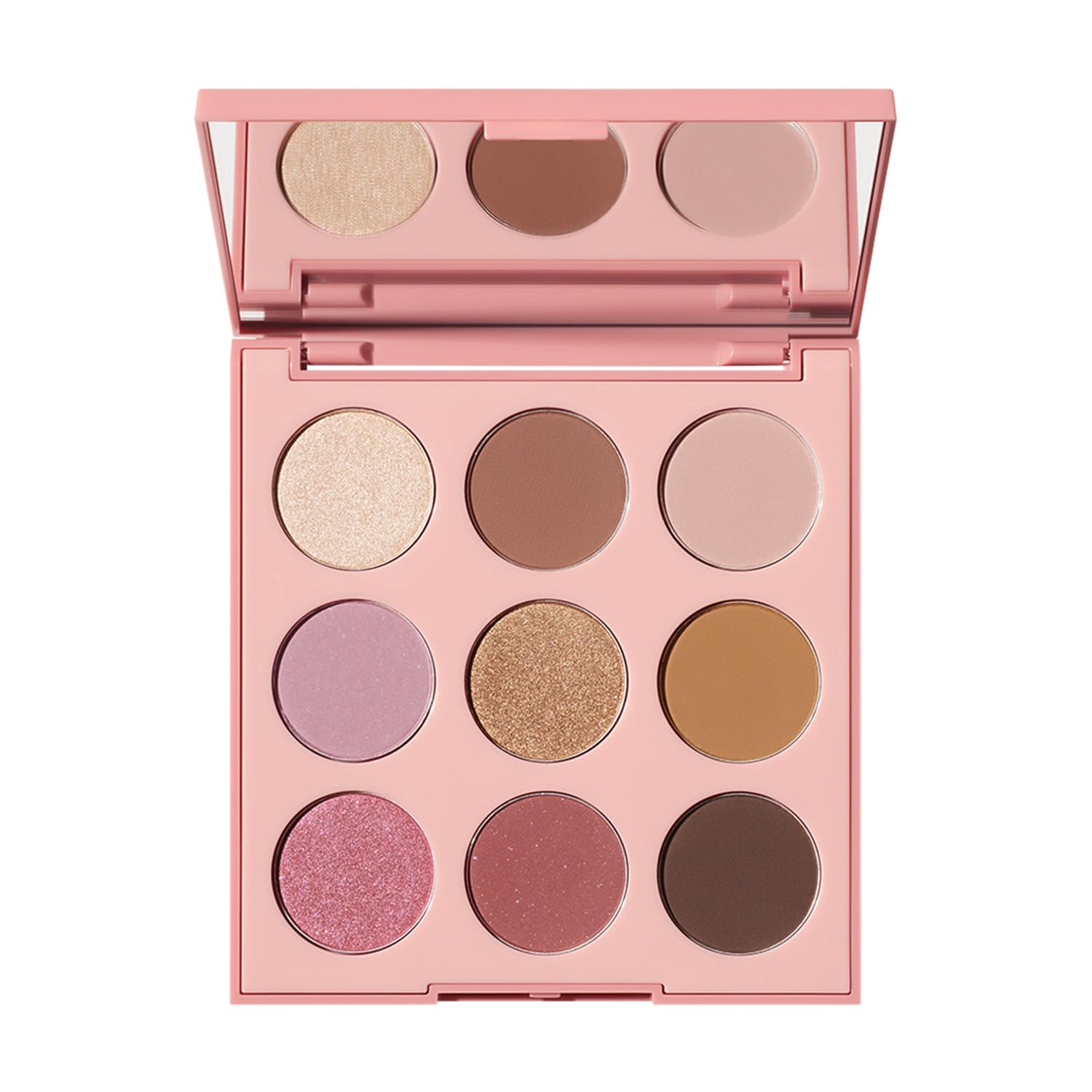 MORPHE 9G Sunrise Glow Palette abierta, tonos cálidos para looks versátiles.