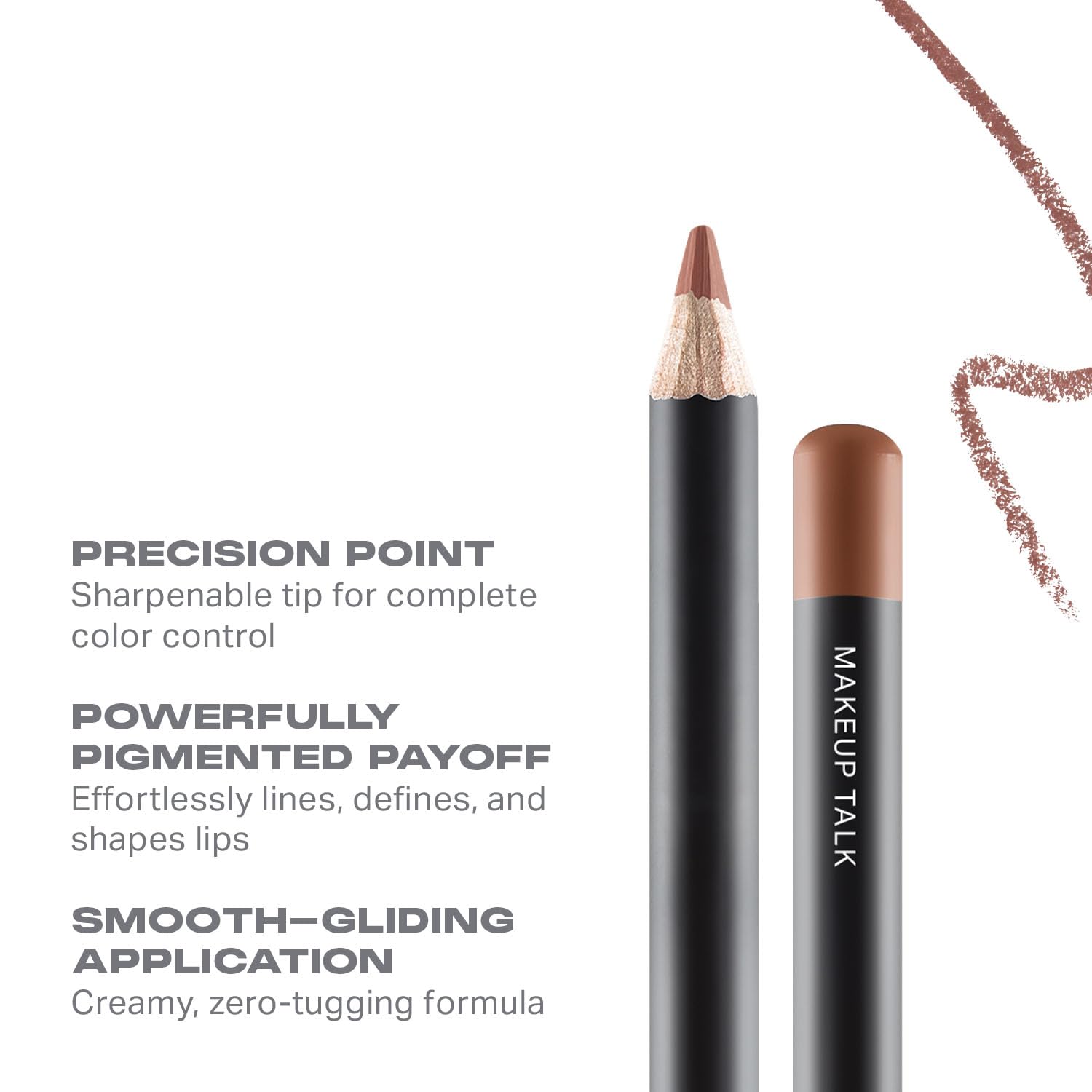 Morphe Trendsetter lip pencil application with smooth glide across lips