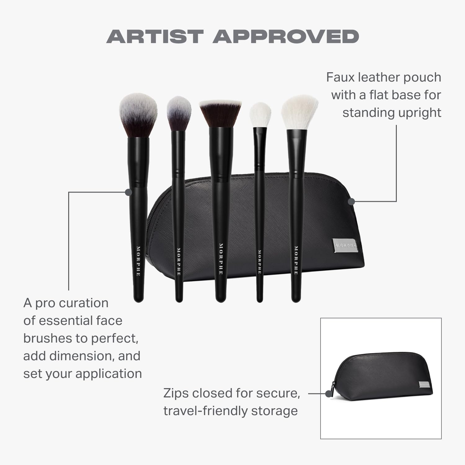MORPHE Face The Beat: brocha polvo precisa para difuminado perfecto