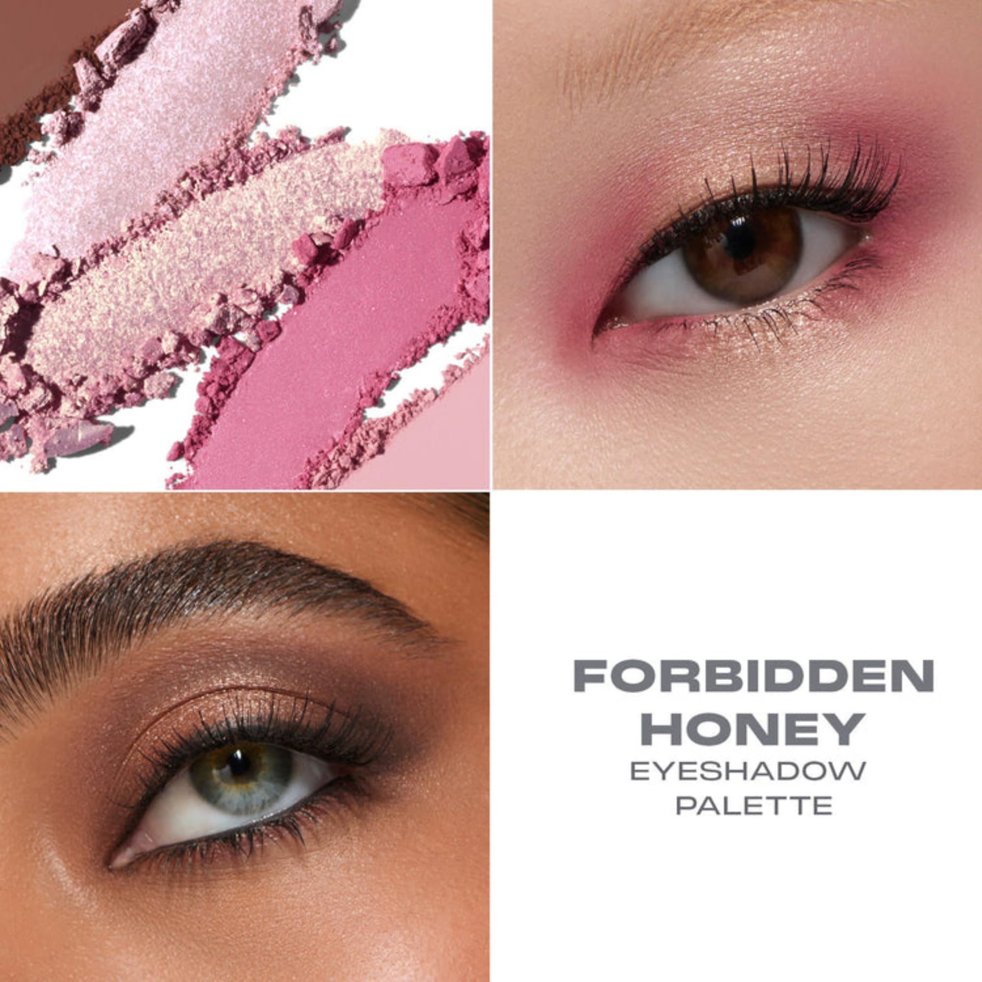 Tonos rosados y marrones en MORPHE Forbidden Honey para combinaciones neutras