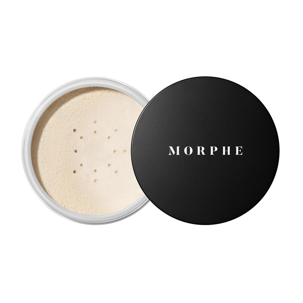 MORPHE fijación con polvo translúcido para rostro, acabado natural y suave.