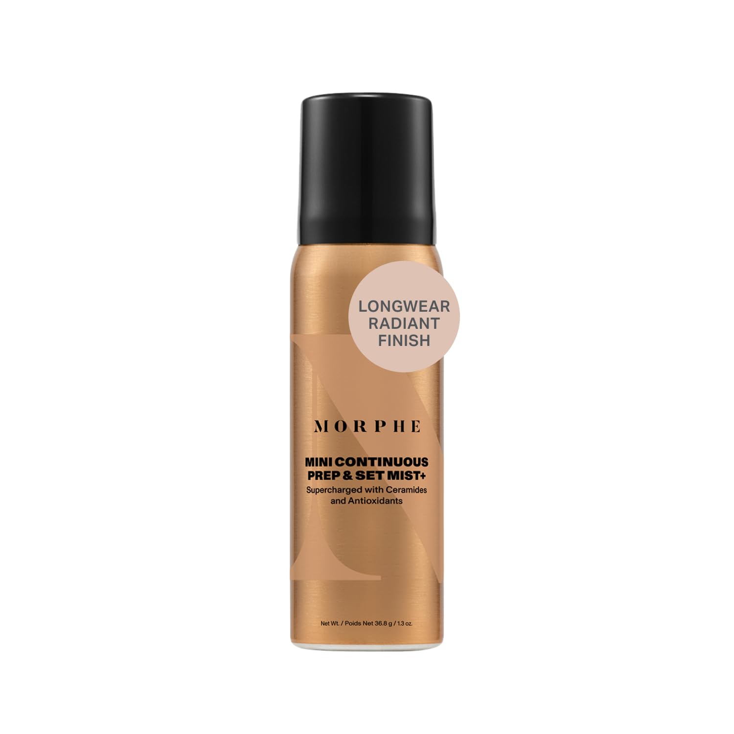 MORPHE Mini atomizador continuo para preparar y fijar el maquillaje con textura ligera.