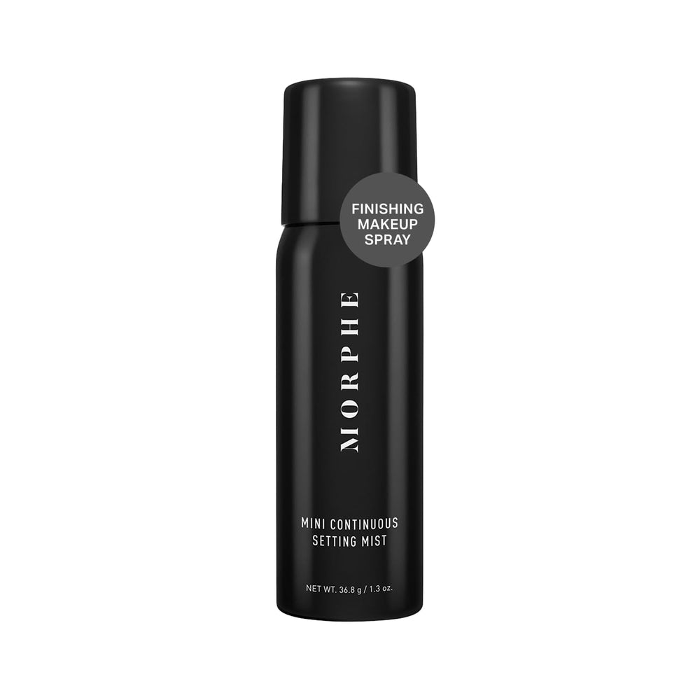 MORPHE Mini Fijador Continuo: botella con difusor para fijar maquillaje con acabado natural.