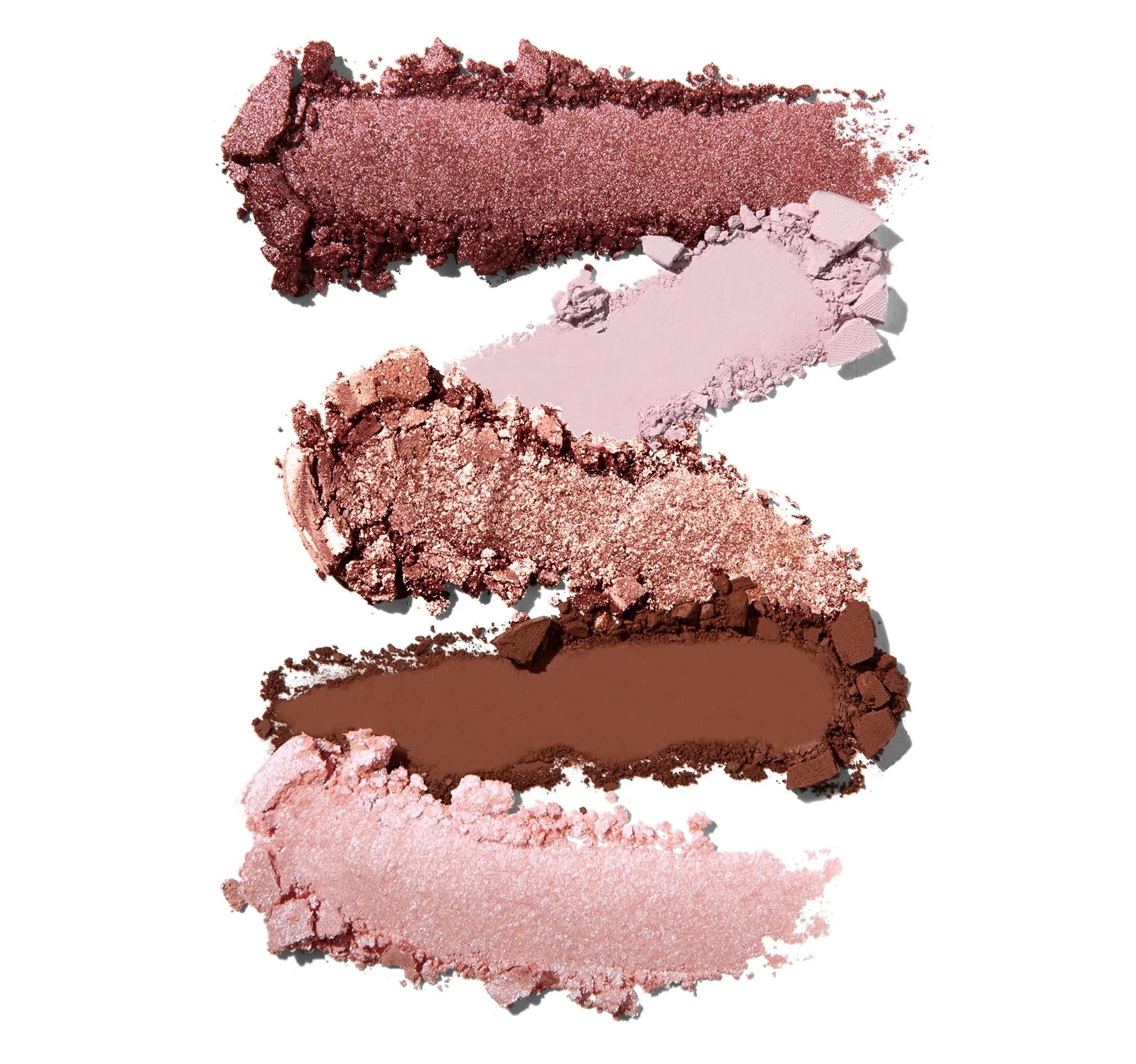 MORPHE Rich & Foiled Artistry Palette, muestra de tonos para gradientes suaves.