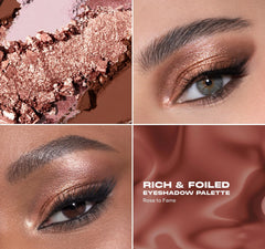 MORPHE Rich & Foiled Artistry Palette, sombras mate lujosas para un acabado elegante.