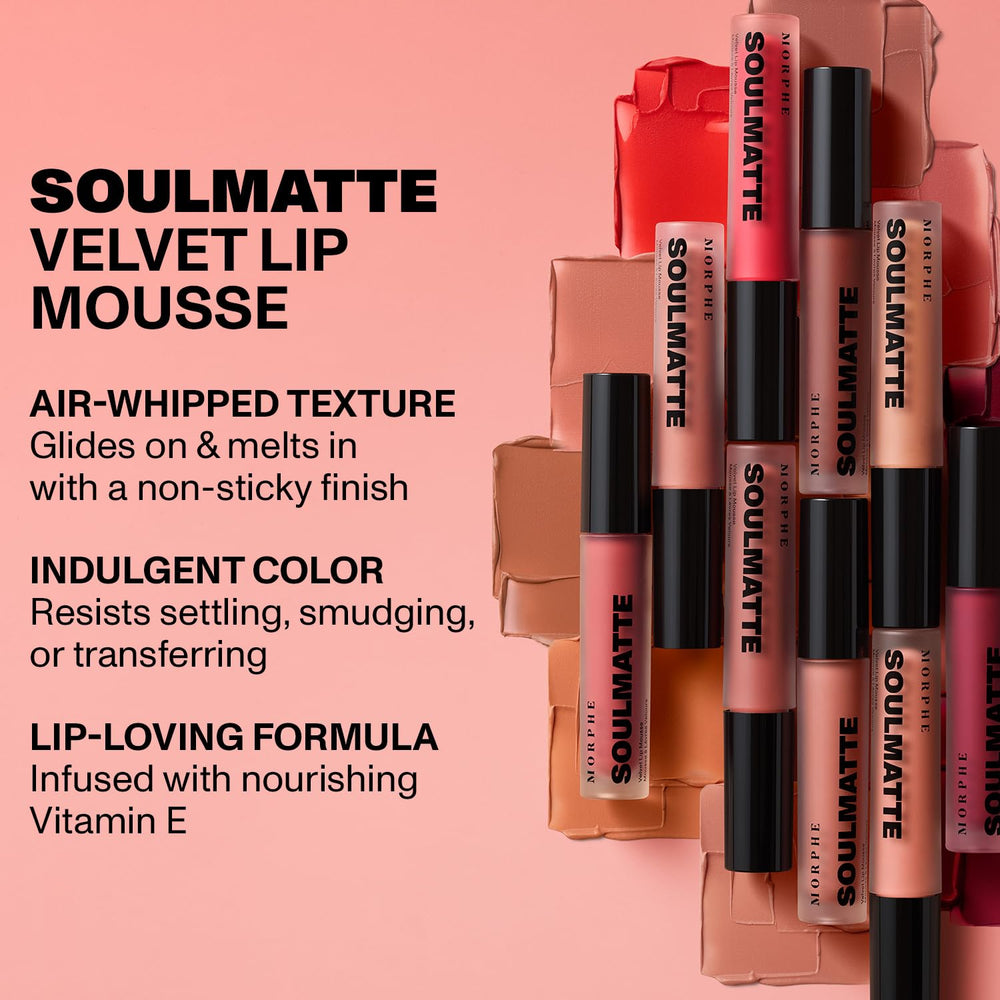MORPHE Soulmatte long-wear color stays put through day-to-night activities.