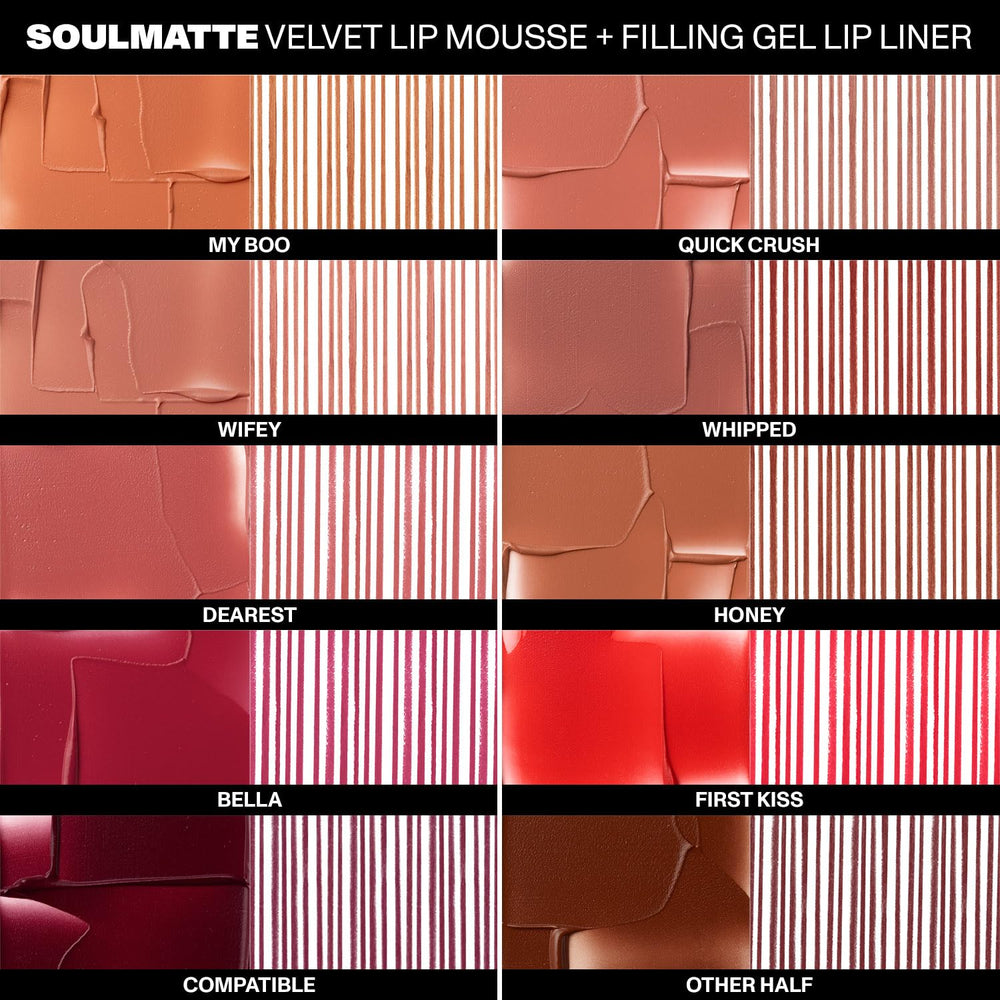 MORPHE Soulmatte precise applicator enables clean, defined lip color.