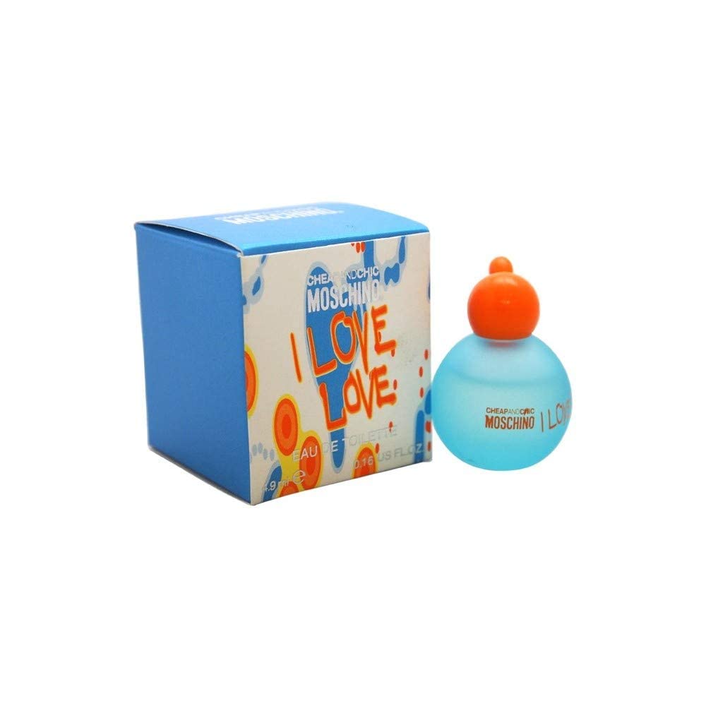 Moschino I Love Love Cheap & Chic etiqueta con diseño distintivo