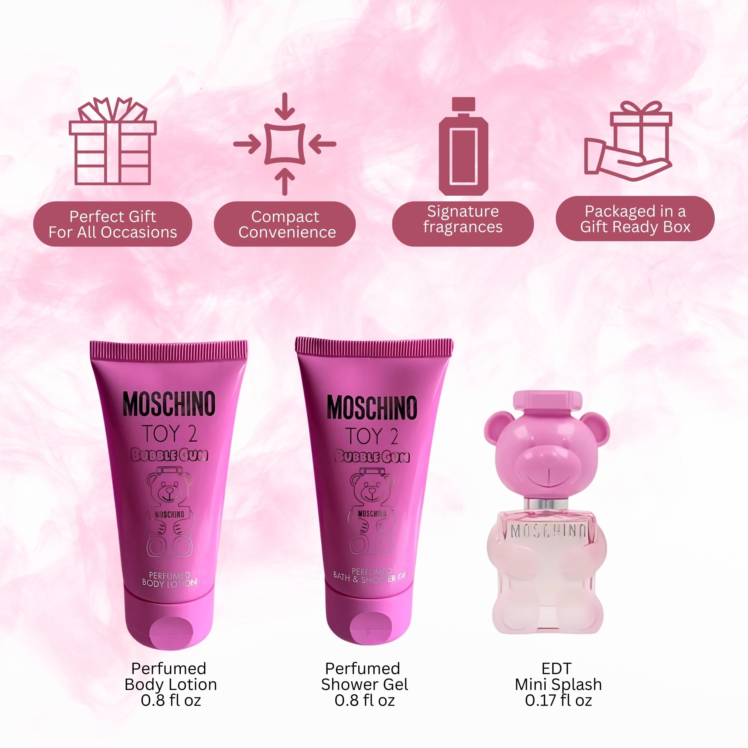 Moschino Toy 2 Bubble Gum gel de baño, fragancia suave para la ducha