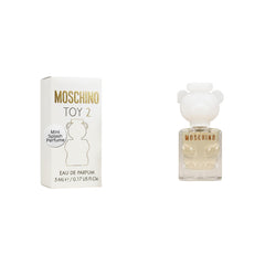 Moschino Toy 2 mini EDP, botella compacta para llevar en el bolso.