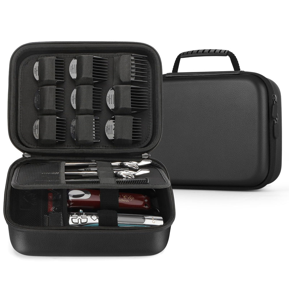 MOSLA estuche exterior negro para accesorios de barbería con protección y transporte seguro