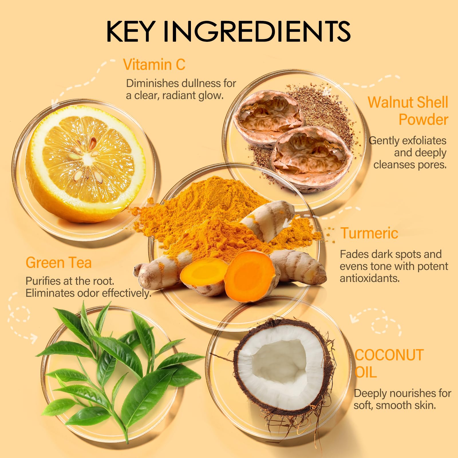 MOSRROU desintoxicante de axilas, con cúrcuma y vitamina C, tono más uniforme.