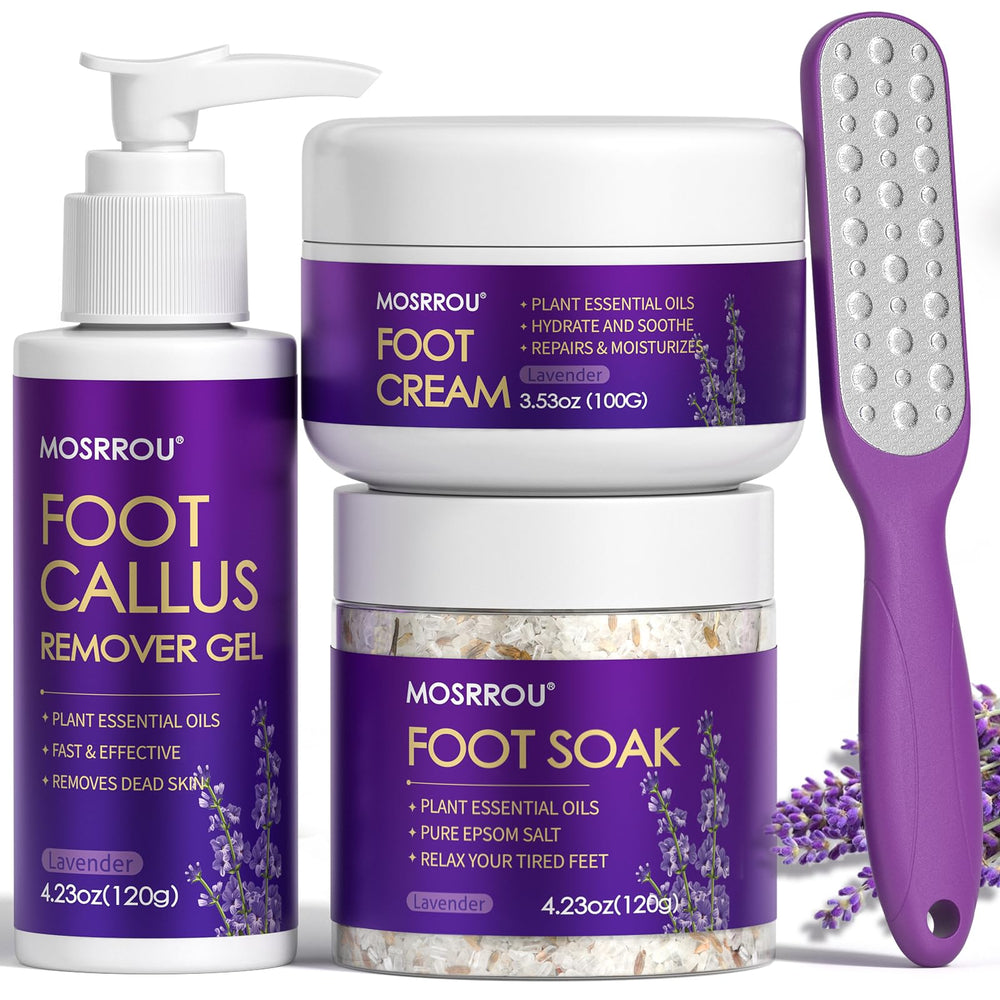 MOSRROU kit pedicure para pies 4 piezas, ideal para cuidado en casa.