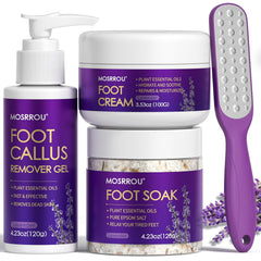 MOSRROU kit pedicure para pies 4 piezas, ideal para cuidado en casa.