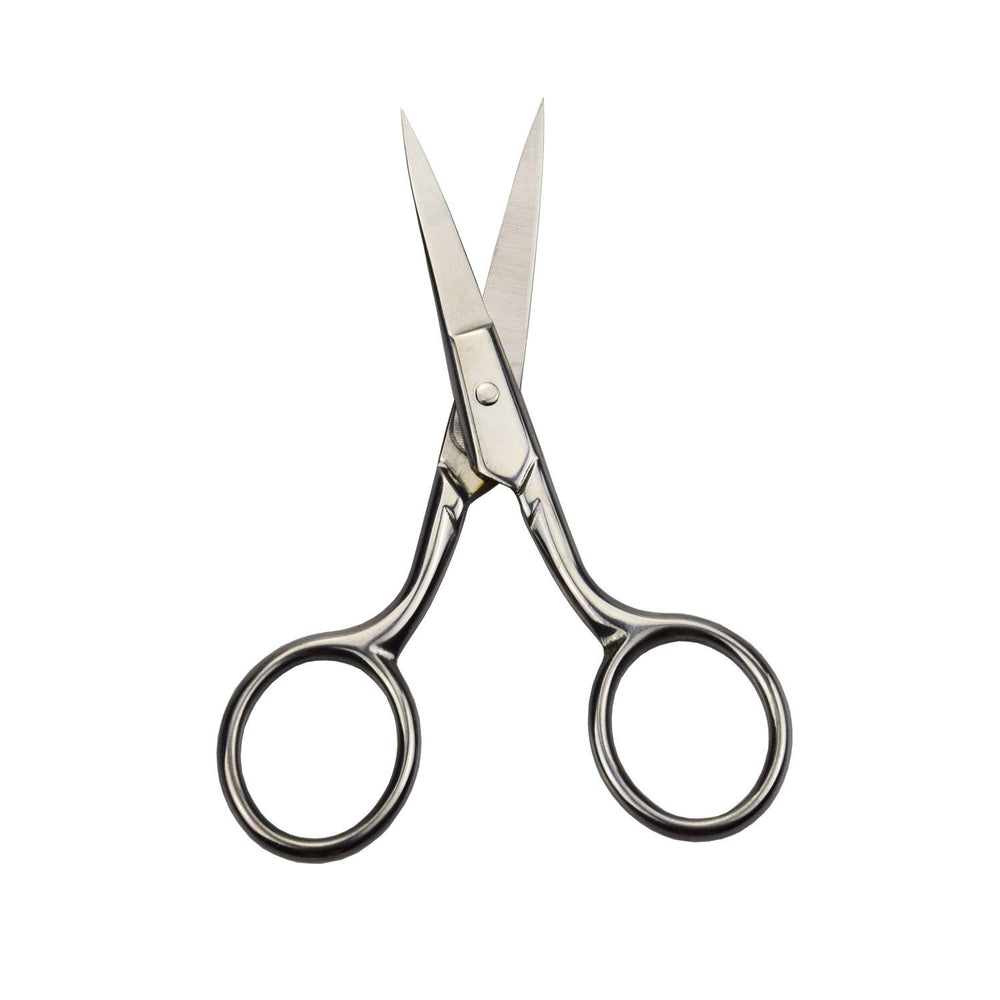Motanar tijeras para corte de cejas con precisión y control.