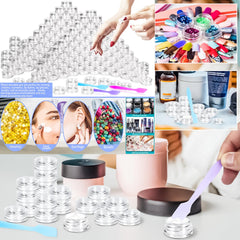 MotBach espátulas miniatura, 20 piezas, para porciones controladas de cosméticos.