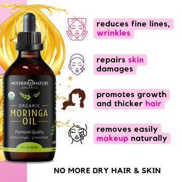 Aceite portador de Moringa Oil para mezclar con aceites esenciales